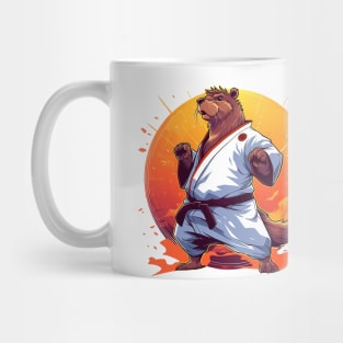 karate capybara Mug